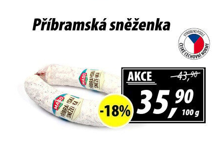 Salám Příbramská sněženka Maso Příbram