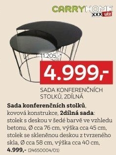 SADA KONFERENČNÍCH STOLKŮ