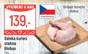 Selská kuřecí stehna Globus