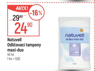 Odličovací tampony Maxi Duo Natuvell