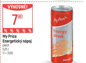 Energetický nápoj My Price