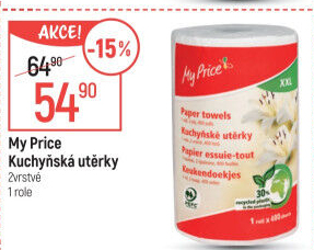 Kuchyňské utěrky 2vrstvé XXL My Price