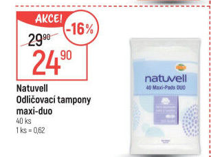 Odličovací tampony Maxi Duo Natuvell