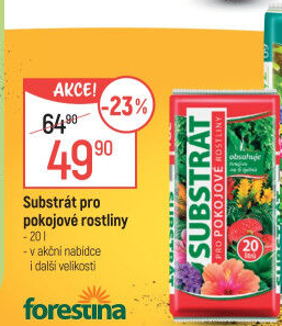 Substrát pro pokojové rostliny Forestina