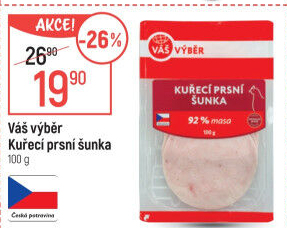 Šunka kuřecí prsní Váš Výběr