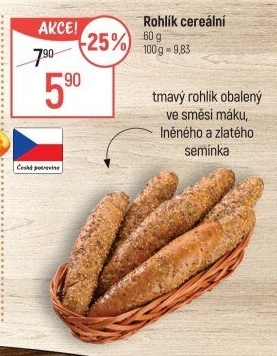 Cereální rohlík