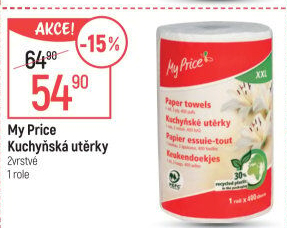 Kuchyňské utěrky 2vrstvé XXL My Price
