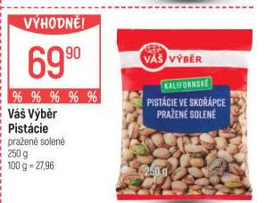 Pistácie pražené Váš Výběr
