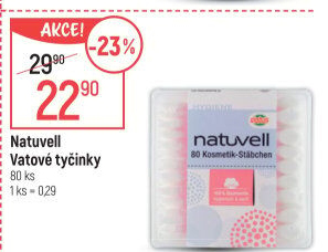 Tyčinky vatové Natuvell