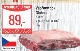 Vepřový bok s kostí Globus