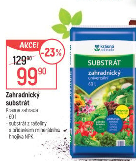 Zahradnický substrát Krásná zahrada