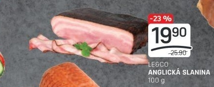 Anglická slanina LE&amp