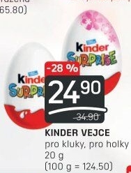 Čokoládové vajíčko s překvapením Kinder Surprise