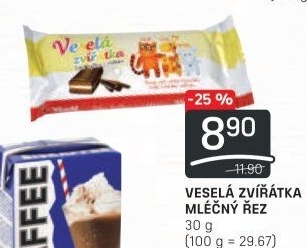 Dezert řez Veselá zvířátka