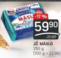 Máslo Jihočeské Madeta
