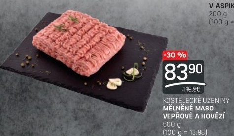 Mleté maso mix Kostelecké uzeniny