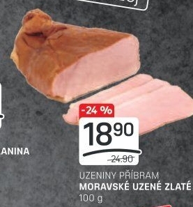 Moravské uzené zlatéPříbramská uzenina
