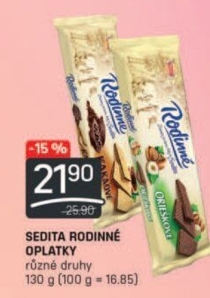 Oplatky Rodinné Sedita