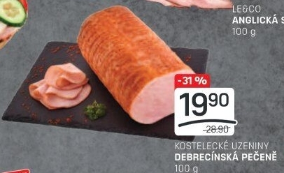 Pečeně debrecínská Kostelecké uzeniny