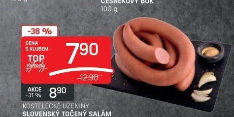 Salám slovenský točený Kostelecké uzeniny
