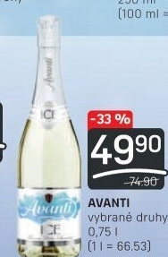 Šumivé nápoje Avanti