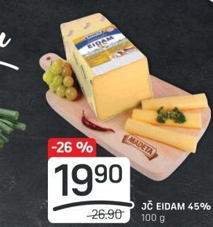 Sýr Eidam Jihočeský 45% Madeta