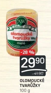 Sýr tvarůžky olomoucké A.W.