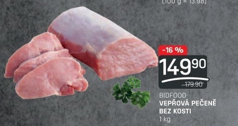 Vepřová pečeně bez kosti Bidfood