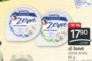Žervé Jihočeské Madeta