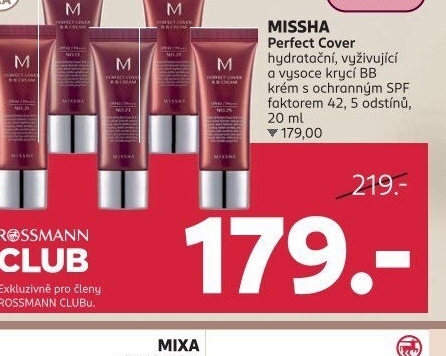 BB krém SPF 42 Perfect Cover Missha