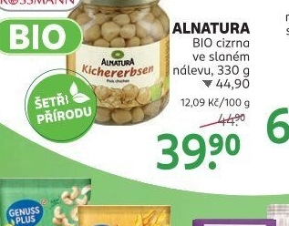 Cizrna v nálevu bio Alnatura