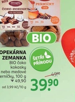 Kokosky Biopekárna Zemanka