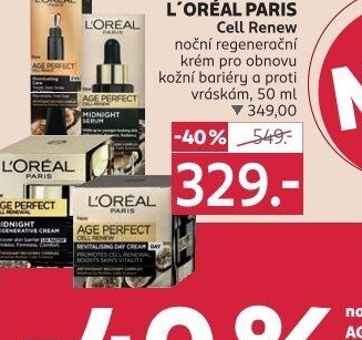 Krém pleťový Age Perfect Cell Renew L'