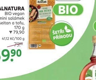 Mini salámek Seitan a tofu Bio Alnatura
