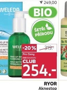 Pleťový olej čistící a odličovací Bio Weleda