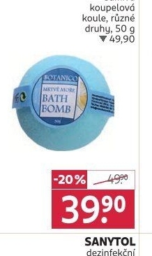 Šumivá bomba do koupele Botanico