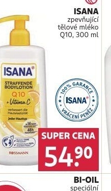 Tělové mléko zpevňující Q10 Isana