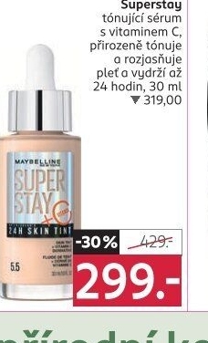 Tónující sérum s vitaminem C Superstay Maybelline