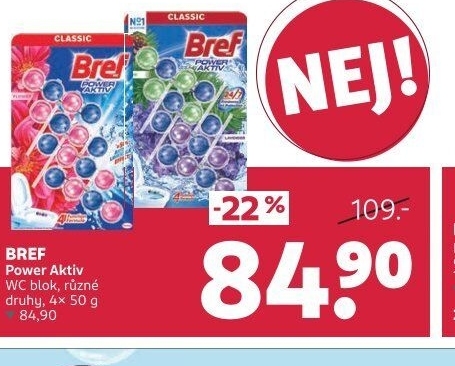 WC blok tuhý Power Aktiv Bref