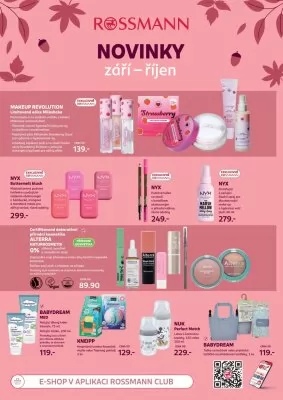 akční leták ROSSMANN drogerie 11.9.2024-8.10.2024