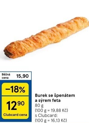 Burek se slanou náplní