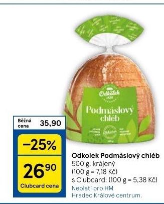 Chléb podmáslový Odkolek