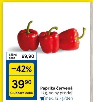 Paprika červená