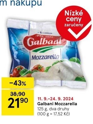 Sýr Mozzarella Galbani