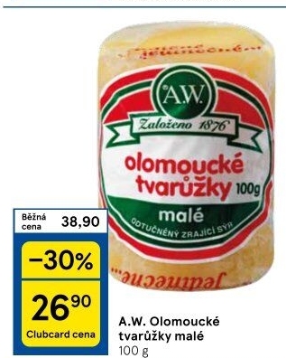 Sýr tvarůžky olomoucké A.W.