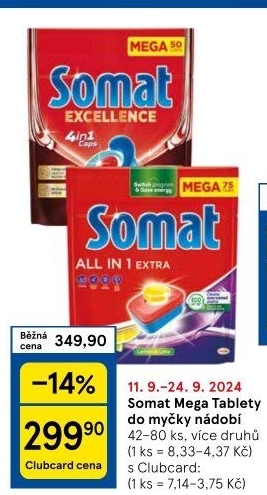 Tablety do myčky Somat