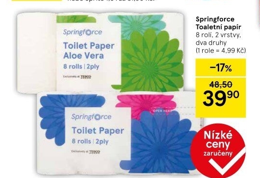 Toaletní papír 2vrstvý Springforce
