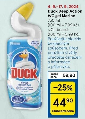 Gelový čistič WC Duck