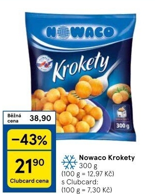 Krokety mražené Nowaco