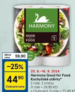Kuchyňské utěrky 2vrstvé Good for Food Harmony